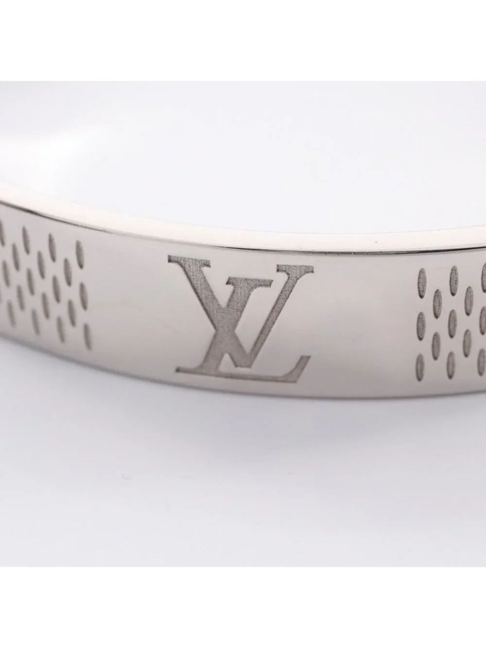 Louis Vuitton Bracelet Bangle Damier Heritage Stainless Steel